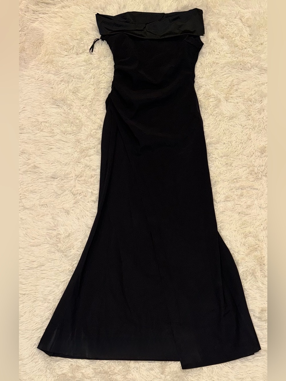 NEW Chiara Boni La Petite Robe Koppany Ruched Off the Shoulder Gown Sz 50 US 14 - Picture 4 of 9